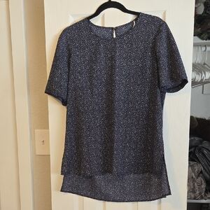 BCBGeneration Navy Blue Speckled Top